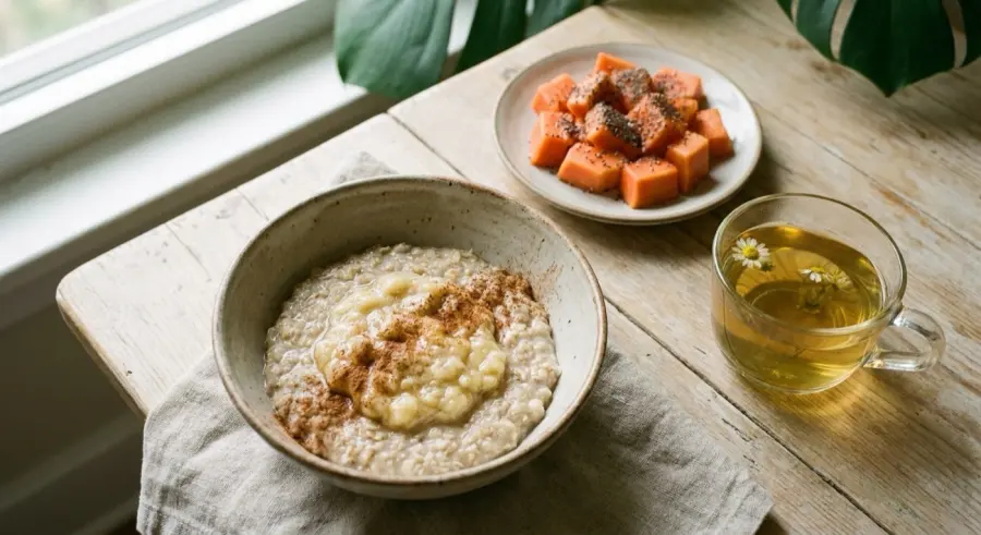 Café da manhã leve e reconfortante da Semana 1
